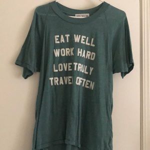 Wildfox Eat Well Travel Often T-shirt